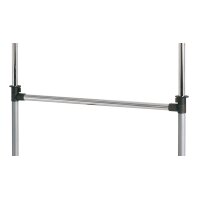 Rollgarderobe Aluminium & Chrom – Breite ca. 90 cm