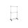 Rollgarderobe Aluminium & Chrom – Breite ca. 90 cm