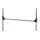 Rollgarderobe Aluminium & Chrom – Breite ca. 90 cm
