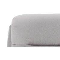 Modulmaster MM-PP1009 - Ecksofa mit Federkern graue Mikrofaser Holiday & schwarze Holzfüße – Stellfläche ca. 303 x 245 cm
