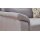 Modulmaster MM-PP1009 - Ecksofa mit Federkern graue Mikrofaser Holiday & schwarze Holzfüße – Stellfläche ca. 303 x 245 cm