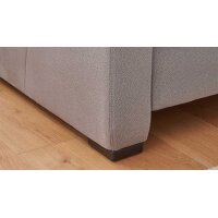 Modulmaster MM-PP1009 - Polstersessel mit Bonnellfederkern graue Mikrofaser Holiday & schwarze Holzfüße