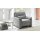 Modulmaster MM-PP1009 - Polstersessel mit Bonnellfederkern graue Mikrofaser Holiday & schwarze Holzfüße
