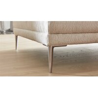 Interliving Sofa Serie 4251 – Ecksofa cremefarbener Bezug Q2 Hit 304 & Metallfüße 3.26 – Stellfläche ca. 300 x 225 cm