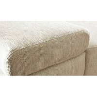 Interliving Sofa Serie 4251 – Ecksofa cremefarbener Bezug Q2 Hit 304 & Metallfüße 3.26 – Stellfläche ca. 300 x 225 cm