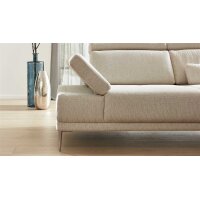 Interliving Sofa Serie 4251 – Ecksofa cremefarbener Bezug Q2 Hit 304 & Metallfüße 3.26 – Stellfläche ca. 300 x 225 cm