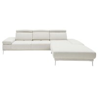 Interliving Sofa Serie 4251 – Ecksofa cremefarbener Bezug Q2 Hit 304 & Metallfüße 3.26 – Stellfläche ca. 300 x 225 cm