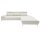 Interliving Sofa Serie 4251 – Ecksofa cremefarbener Bezug Q2 Hit 304 & Metallfüße 3.26 – Stellfläche ca. 300 x 225 cm