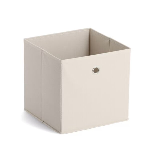 Faltbox Lisa beiges Vlies – ca. 28 x 28 cm