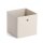 Faltbox Lisa beiges Vlies – ca. 28 x 28 cm