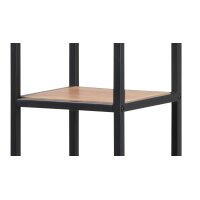 Regal Seaford im Industrielook, auch als Büromöbel einsetzbar Wildeiche & Schwarz – ca. 75 x 91 cm