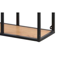 Regal Seaford im Industrielook, auch als Büromöbel einsetzbar Wildeiche & Schwarz – ca. 75 x 91 cm