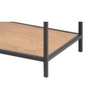 Regal Seaford im Industrielook bzw. Bücherregal Wildeiche & Schwarz – ca. 77 x 114 cm