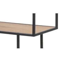 Regal Seaford im Industrielook bzw. Bücherregal Wildeiche & Schwarz – ca. 77 x 114 cm