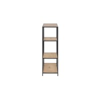 Regal Seaford im Industrielook bzw. Bücherregal Wildeiche & Schwarz – ca. 77 x 114 cm