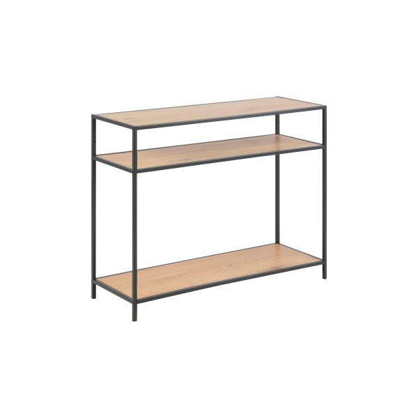 Konsoltisch Seaford im Industrielook - Beistelltisch Wildeiche & Schwarz – Länge ca. 100 cm