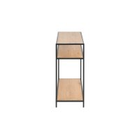 Konsoltisch Seaford im Industrielook - Beistelltisch Wildeiche & Schwarz – Länge ca. 100 cm
