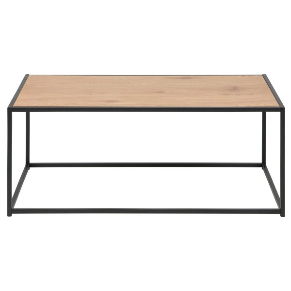 Couchtisch Seaford im Industrielook bzw. Sofatisch Wildeiche & Schwarz – ca. 100 x 50 cm