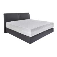 Interliving Boxspringbett Serie 1401 graues Flachgewebe...