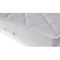 Interliving Boxspringbett Serie 1401 graues Flachgewebe Neo 485400 – Liegefläche ca. 180 x 200 cm