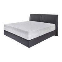 Interliving Boxspringbett Serie 1401 graues Flachgewebe Neo 485400 – Liegefläche ca. 180 x 200 cm