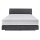 Interliving Boxspringbett Serie 1401 graues Flachgewebe Neo 485400 – Liegefläche ca. 180 x 200 cm