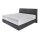 Interliving Boxspringbett Serie 1401 graues Flachgewebe Neo 485400 – Liegefläche ca. 180 x 200 cm