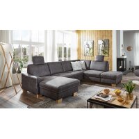 Modulmaster Wohnlandschaft MM-ZE1037 graue Mikrofaser...