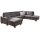 Modulmaster Wohnlandschaft MM-ZE1037 graue Mikrofaser Taurus & Holzfüße – Stellfläche ca. 313 x 235 cm