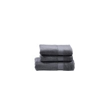 done.® Handtuch-Set Deluxe anthrazitfarbene Baumwolle...