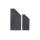 done.® Handtuch-Set Deluxe anthrazitfarbene Baumwolle – dreiteilig