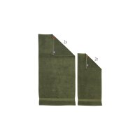 done.® Handtuch-Set Deluxe khakifarbene Baumwolle...