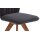 Interliving Esszimmer Serie 5102 – Polsterstuhl mit Drehfunktion graphitfarbener Bezug Tirol 480 & Wildeiche