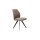 Interliving Esszimmer Serie 5102 – Polsterstuhl sandfarbene Mikrofaser Atlantis 914 & schwarzes Eisen