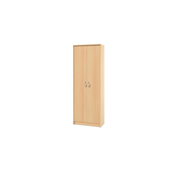 Aktenschrank buchefarbene Kunststoffoberflächen – zwei Türen, Höhe ca. 198 cm