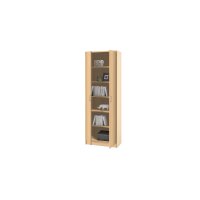 Aktenschrank buchefarbene Kunststoffoberflächen – zwei Türen, Höhe ca. 198 cm