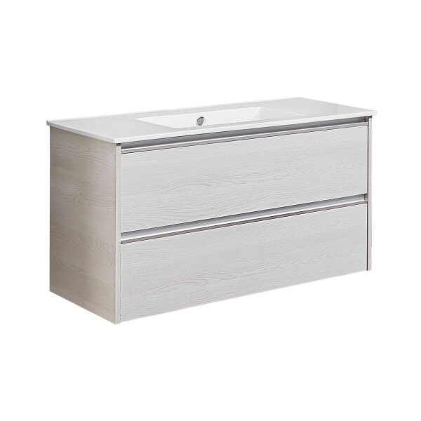 pelipal Serie 6040 - Waschtischunterschrank weiße Eiche – zwei Auszüge, Breite ca. 98 cm