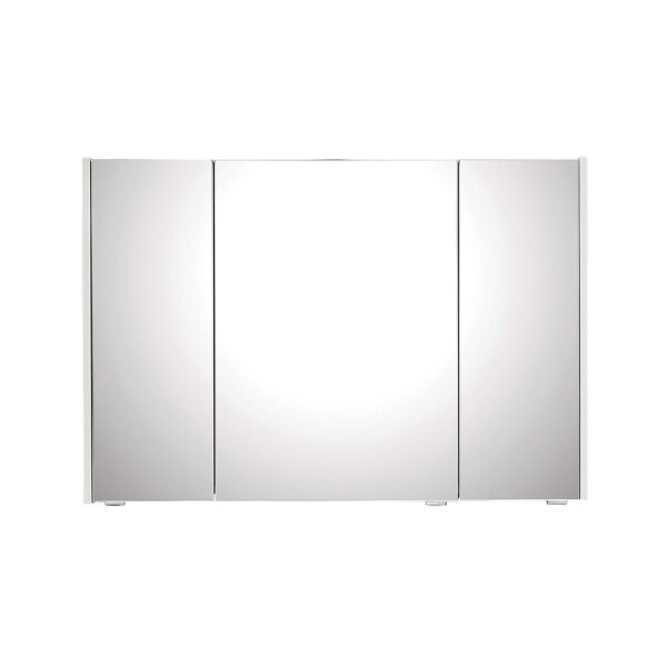 pelipal Serie 6040 - Spiegelschrank weiße Eiche – drei Türen, Breite ca. 103 cm