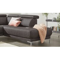 Interliving Sofa Serie 4252 – Ecksofa anthrazitfarbener Stoffbezug Büffel & Metallfüße – Stellfläche ca. 275 x 220 cm