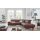 Interliving Sofa Serie 4252 – Ecksofa schokofarbener Stoffbezug Büffel & Buchenholzfüße – Stellfläche ca. 275 x 220 cm