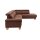 Interliving Sofa Serie 4252 – Ecksofa schokofarbener Stoffbezug Büffel & Buchenholzfüße – Stellfläche ca. 275 x 220 cm