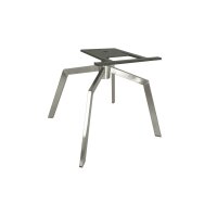 Interliving Esszimmer Serie 5104 – Armlehnstuhl schwarzes Leder Raven & Edelstahlgestell