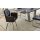Interliving Esszimmer Serie 5104 – Armlehnstuhl schwarzes Leder Raven & Edelstahlgestell