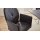 Interliving Esszimmer Serie 5104 – Armlehnstuhl schwarzes Leder Raven & Edelstahlgestell