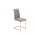 Interliving Esszimmer Serie 5104 – Schwingstuhl graue Mikrofaser Dove & Edelstahlgestell