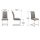 Interliving Esszimmer Serie 5104 – Schwingstuhl graue Mikrofaser Dove & Edelstahlgestell