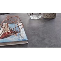 Interliving Esszimmer Serie 5104 – Auszugtisch terrafarbene Tischplatte & Edelstahlgestell – ca. 180-240 x 100 cm