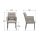 Interliving Esszimmer Serie 5104 – Armlehnstuhl graue Mikrofaser Dove & schwarzes Metallgestell