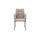 Interliving Esszimmer Serie 5104 – Armlehnstuhl graue Mikrofaser Dove & schwarzes Metallgestell
