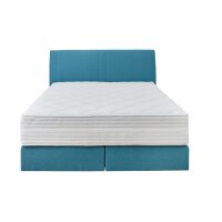 Interliving Boxspringbett Serie 1401 petrolfarbenes Flachgewebe Neo 485200 – Liegefläche ca. 180 x 200 cm